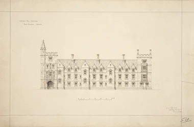 New College Oxford: Vorgeschlagene neue Gebäude, 1870-79